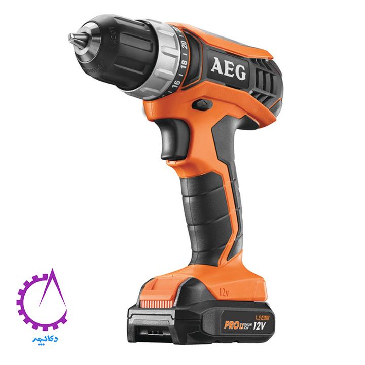 دریل شارژی چکشی 2 سرعته 12 ولت لیتیومی AEG مدل BSB12G3LI-202C AEG BSB12G3LI Hammer Drill Driver